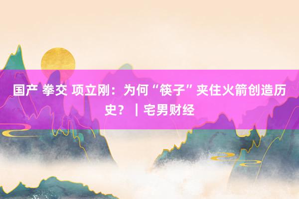 国产 拳交 项立刚：为何“筷子”夹住火箭创造历史？｜宅男财经