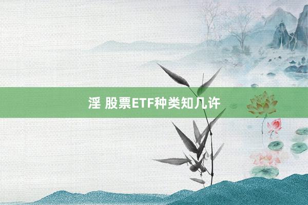 淫 股票ETF种类知几许