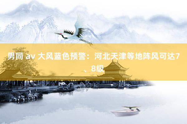 男同 av 大风蓝色预警：河北天津等地阵风可达7、8级