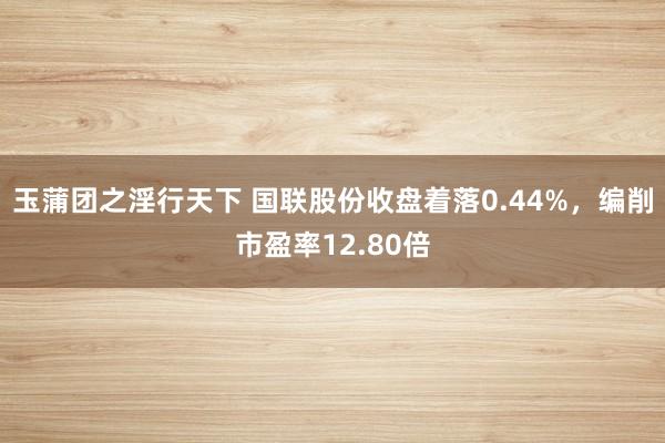 玉蒲团之淫行天下 国联股份收盘着落0.44%，编削市盈率12.80倍