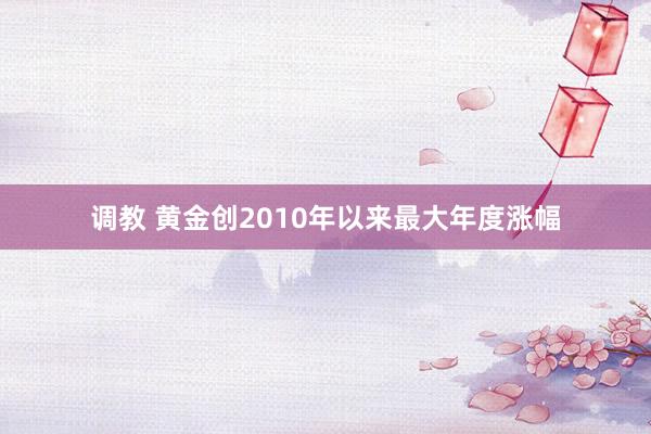 调教 黄金创2010年以来最大年度涨幅