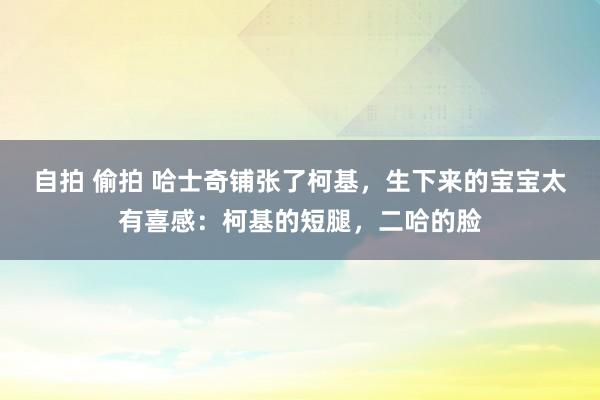 自拍 偷拍 哈士奇铺张了柯基，生下来的宝宝太有喜感：柯基的短腿，二哈的脸