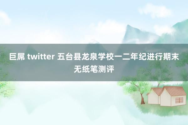 巨屌 twitter 五台县龙泉学校一二年纪进行期末无纸笔测评